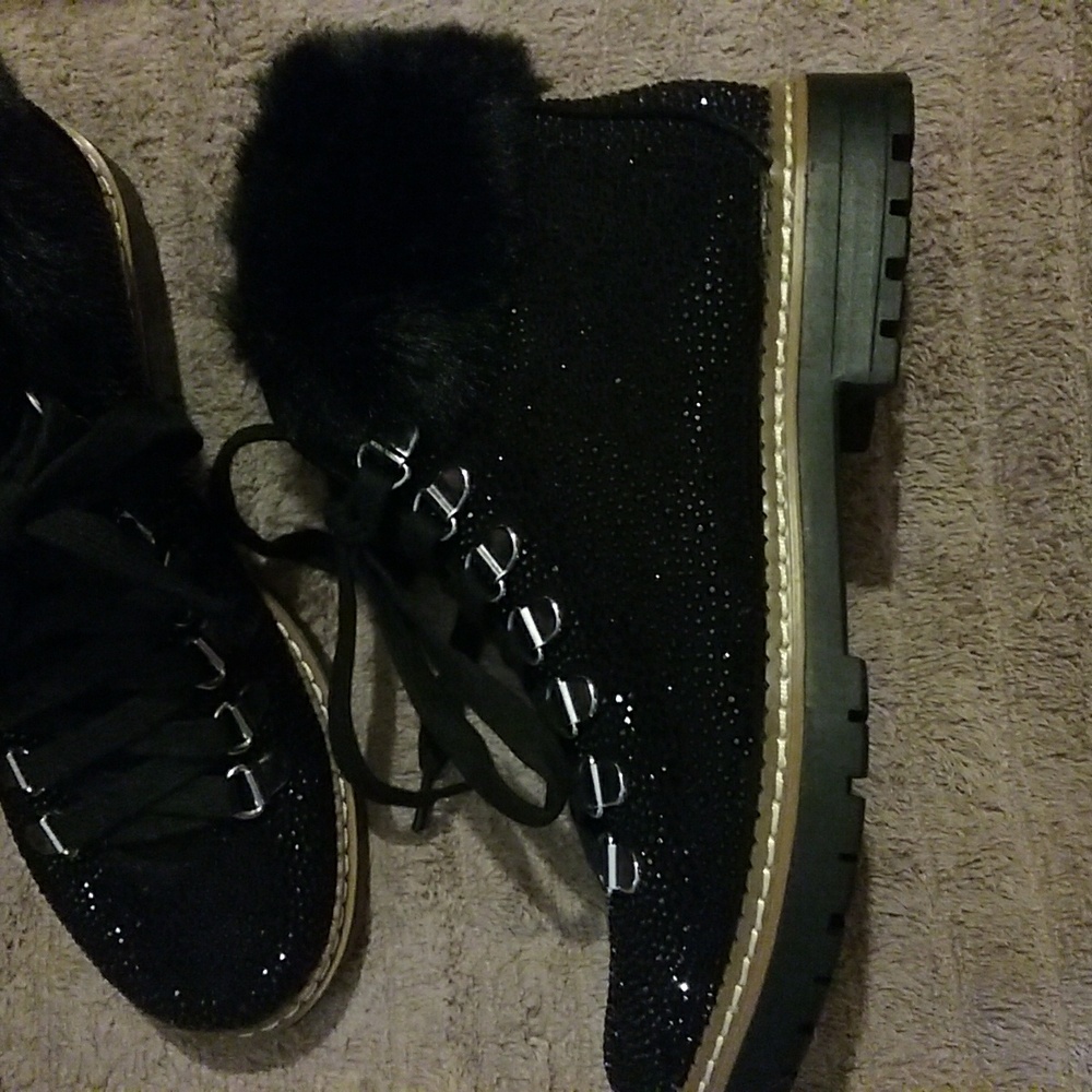 NIB INC Pravale Blk Bling Bootie, 5.5 - Picture 2 of 8